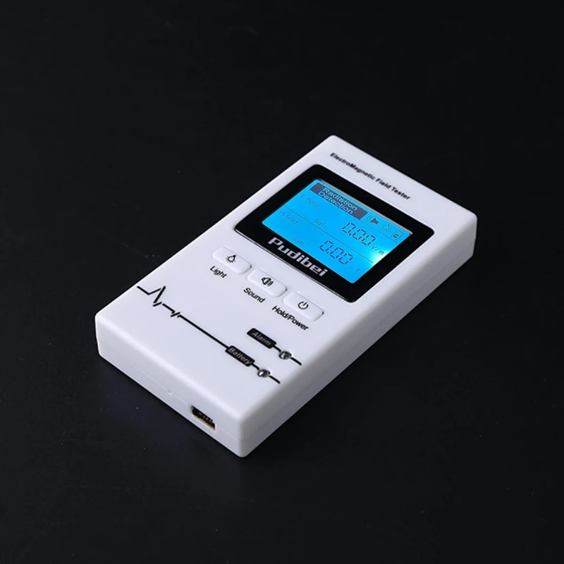 

Зарядка через USB портативный цифровой ЖК-дисплей Дисплей ЭМП электромагнитное излучение тестер