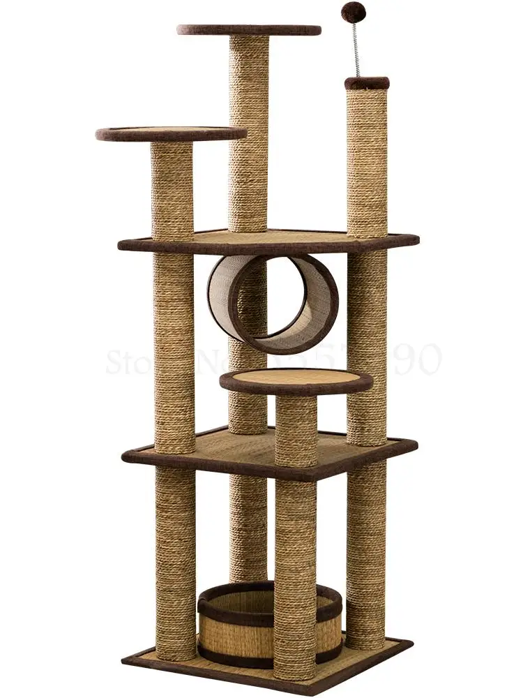 Рама для кошки с кошачьим гнездом соломенный коврик плетеная кошачья елка