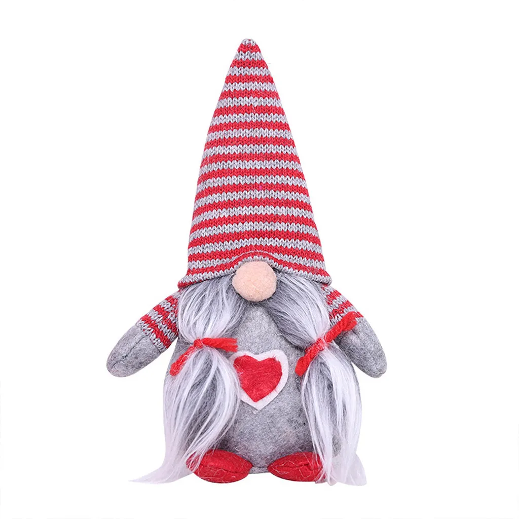 25#Dwarf Doll Red Green Forest Man Decoration Innovative White Beard Christmas Xmas Party New Year Kids Gift | Дом и сад