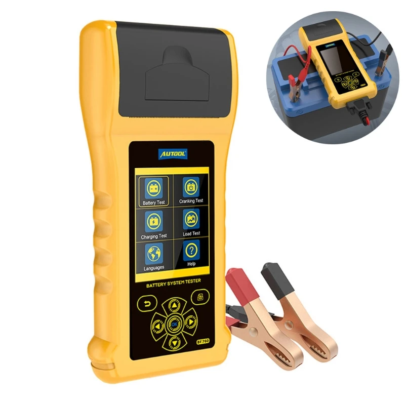 

Auto Battery Tester Charging System Test Tool Compatible with 12V Car Batteries