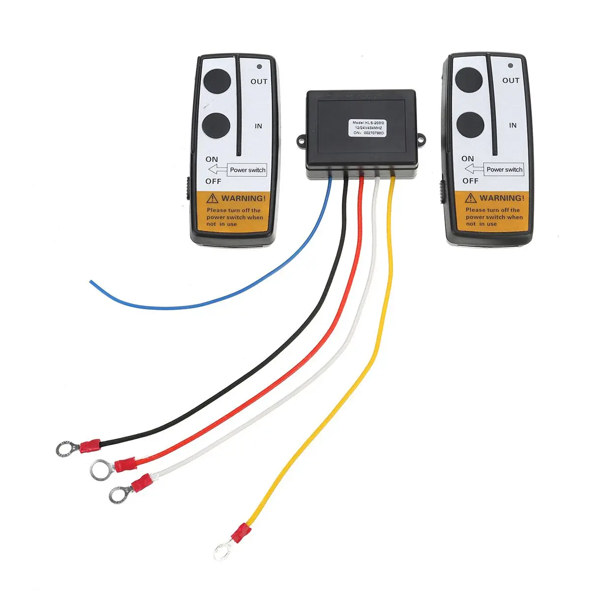 1 комплект 2 4G 24V 30m цифровые беспроводные лебедки дистанционное управление