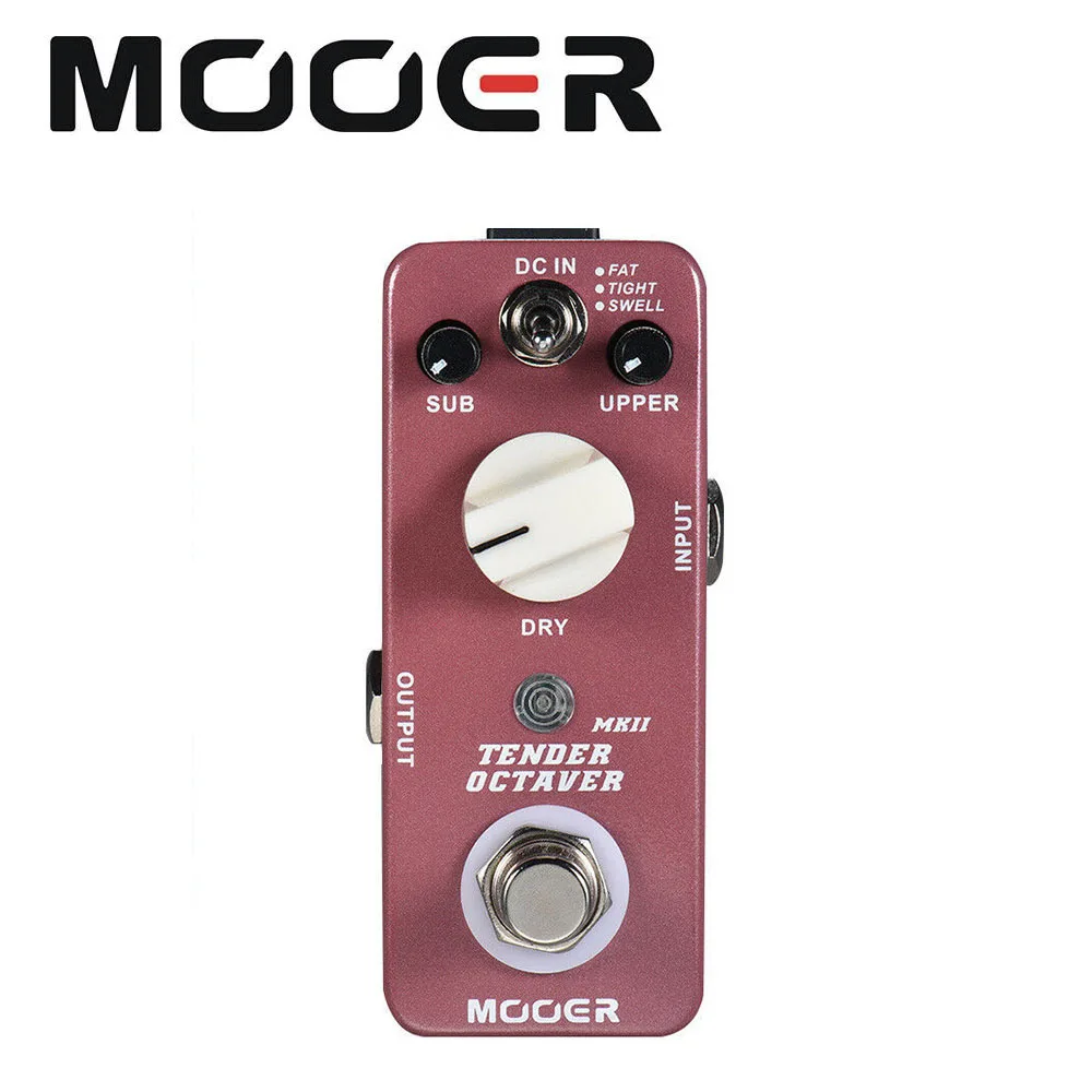 

MOOER MOC3 TENDER OCTAVE MKII Octave Guitar Effect Pedal 3 Modes True Bypass Full Metal Shell