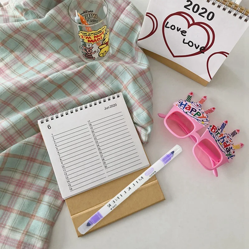 12 шт./компл. японские канцелярские товары Zebra мягкий лайнер двусторонняя