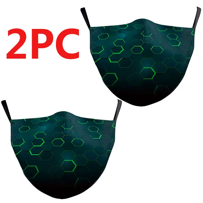 2 шт. маски для рта в Корейском стиле с защитой от пыли Тканевые активированным