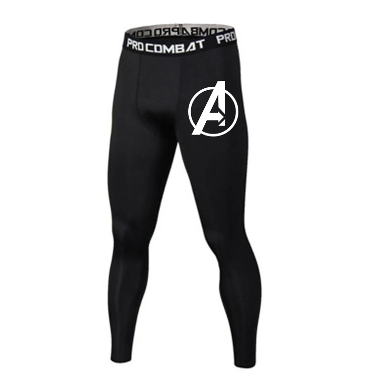Леггинсы мужские узкие спортивные брендовые теплые штаны быстросохнущие для