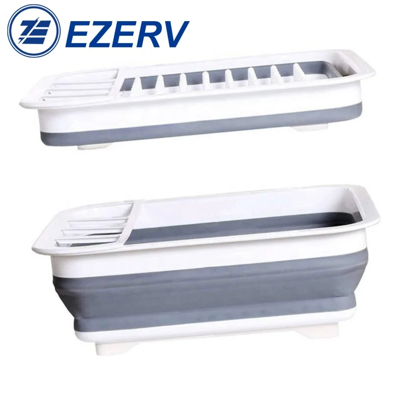 Складное блюдо для кемпера Автомобильная стойка посуды портативная чаша