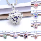 Lucky ароматическая клетка открытый духи кулон модная ароматерапия эфирное масло диффузор духи ожерелье для женщин ювелирные изделия подарки