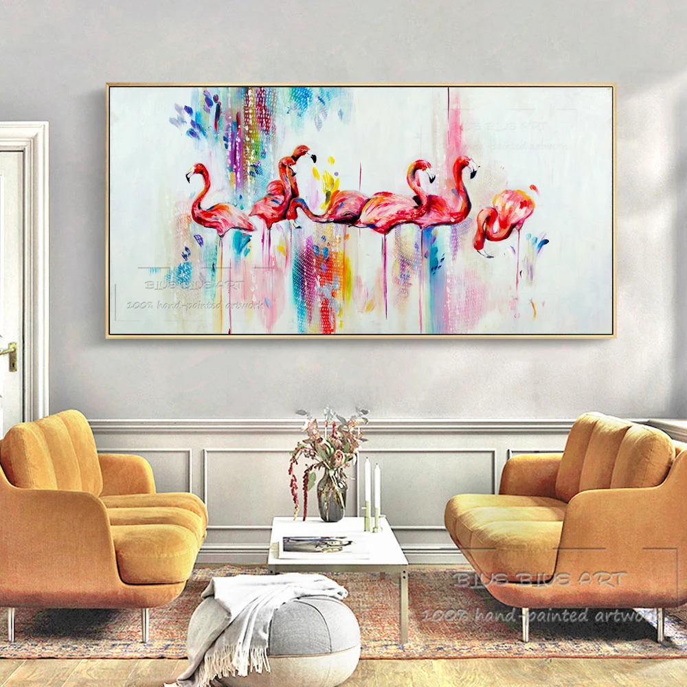 Отличный художник ручная роспись высокое качество изображением животных и птиц