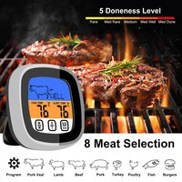 instant read meat thermometer probe wire digital lcd display oven safe food thermometer for cooking sensitive color bbq smoker