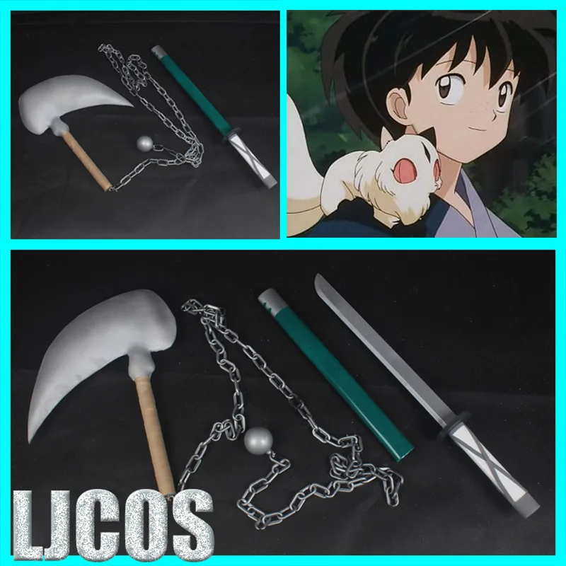

Аниме Инуяша яшахим: Принцесса полудемон Kohaku серповидный меч Косплей оружие Хэллоуин Карнавал на заказ реквизит ручной работы