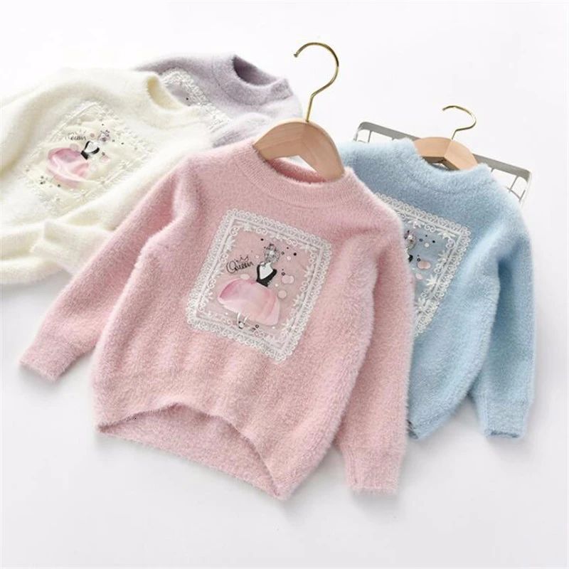 Зимний свитер для маленьких девочек Новинка 2019 г. пуловер с рисунком мальчиков