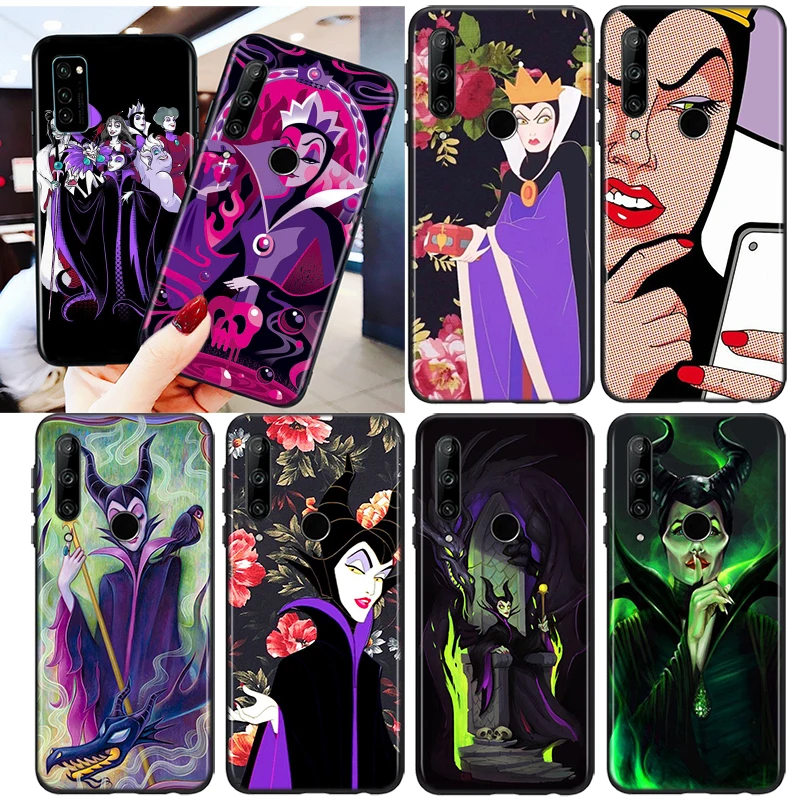 

Disney villain witch For Honor 8S 8C 8X MAX 8A 8 7S 7A 7C Play 3E Prime Pro 2020 2019 Silicone Black Phone Case