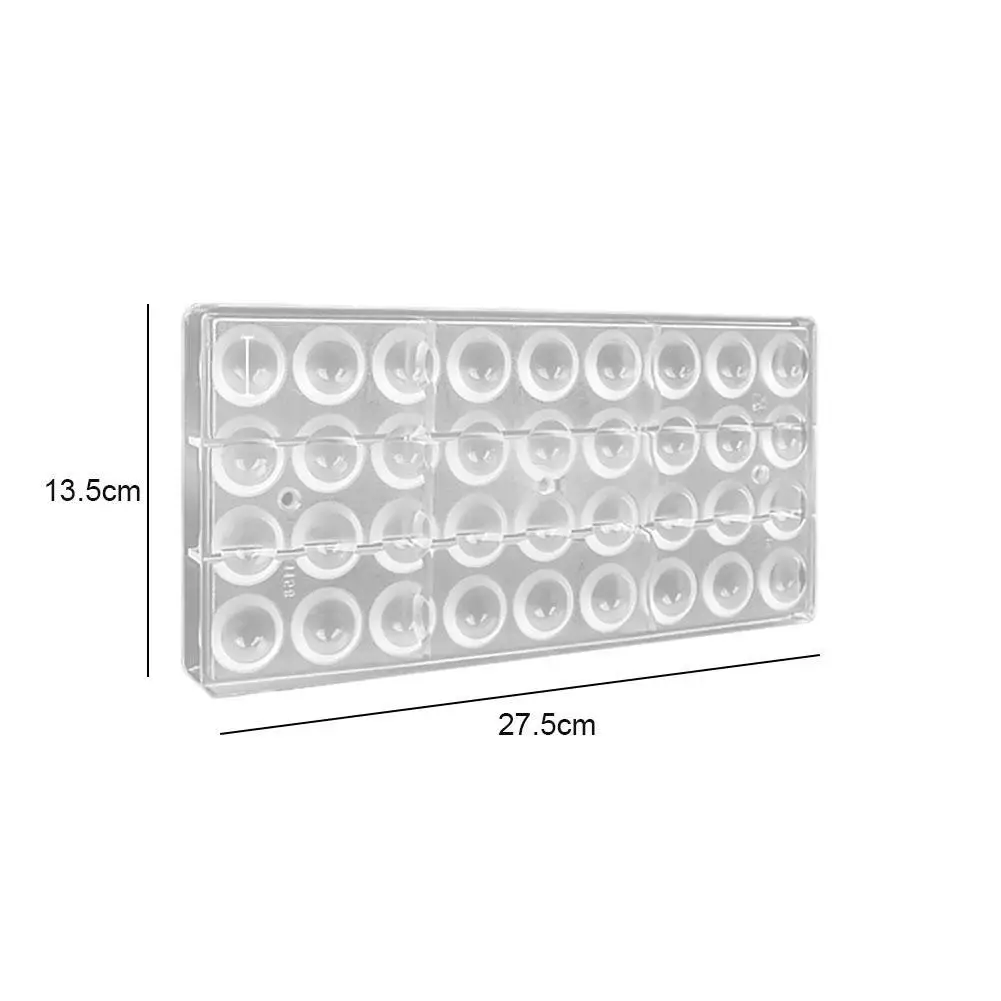 

Hemispherical Mold Chocolate 3D Polycarbonate Sphere Tray Molds Bakery Cake Pastry Baking Thick Ball Bakeware Form Tools N9W5