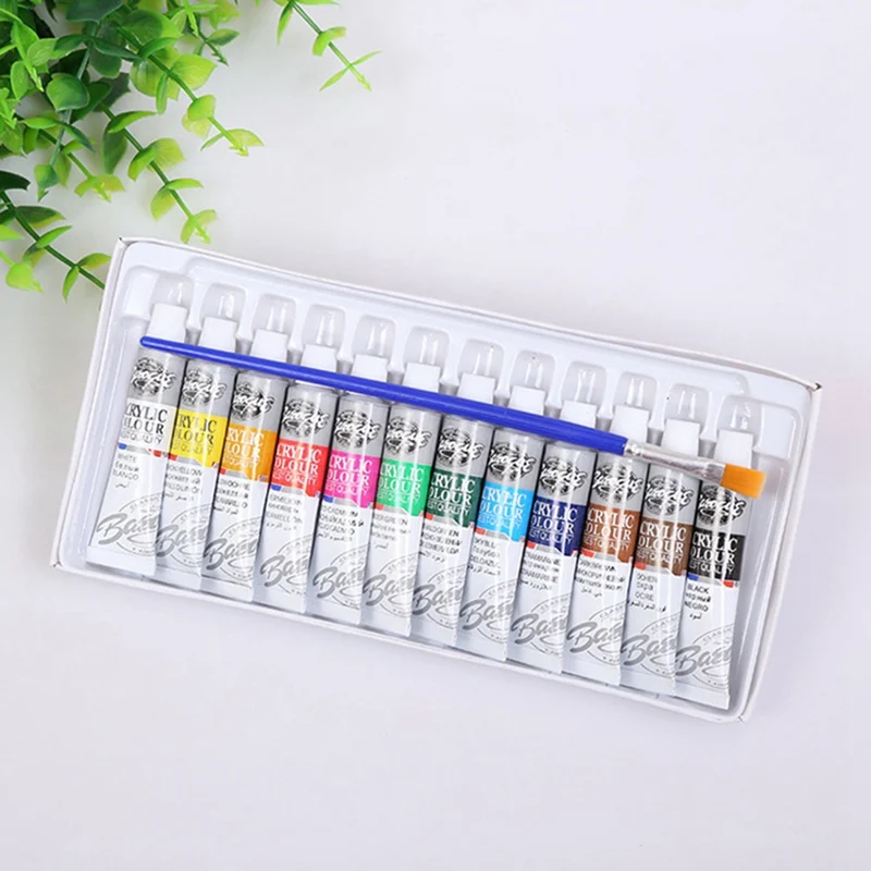 

12 Colors Painted Graffiti Paint Acrylic Paint Set Hand Painted Pigment Kit Wall Painting Pigment Set Fine Art Paints