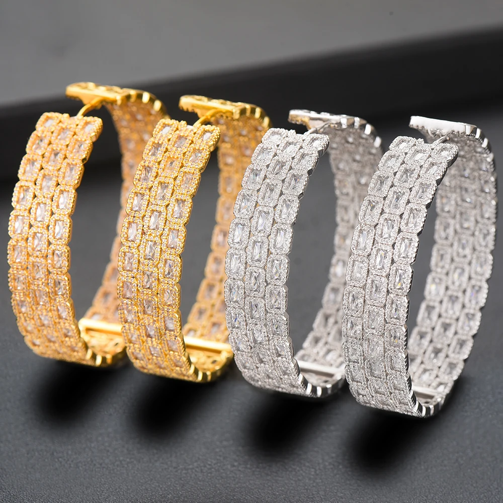 missvikki Noble Luxury Hoop Earrings boucle d'oreille femme 2019 for Women Bride Wedding Actor Model Dancer Party Show Gift | Украшения