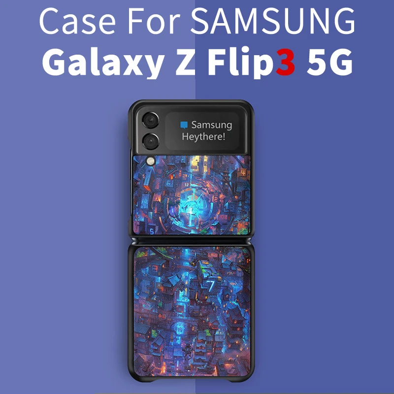 

For Samsung Galaxy Z Flip3 5G Case, Pu Material, Z Flip 3 Case