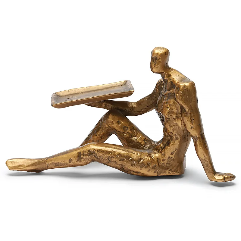 Retro cast iron portrait art window decoration solid metal jewelry props ring bracelet display stand jewelry storage