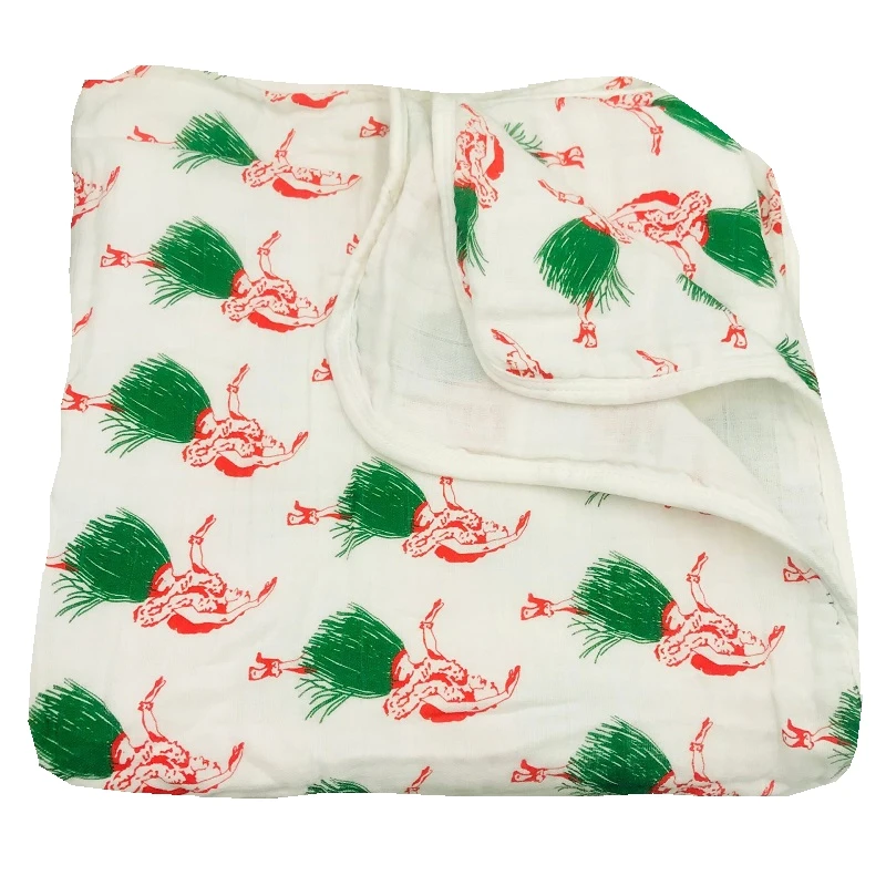 

Муслиновое одеяло для новорожденных, 4 слоя, 100% хлопок, 120x120 см