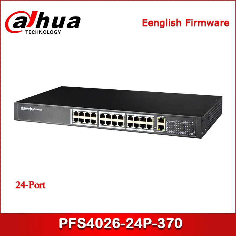 Сетевой видеорегистратор Dahua PFS4026 24P 370 24 Порты и разъёмы коммутатор питания через