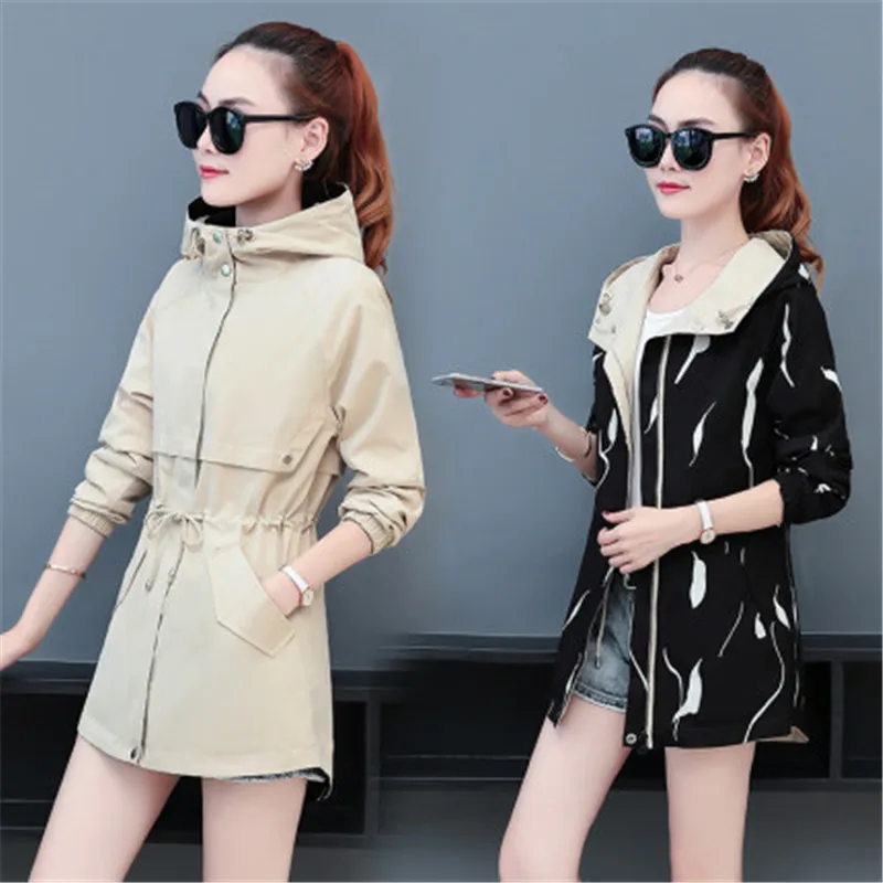 Новинка 2020 Повседневная Женская ветровка большого размера женские весенне