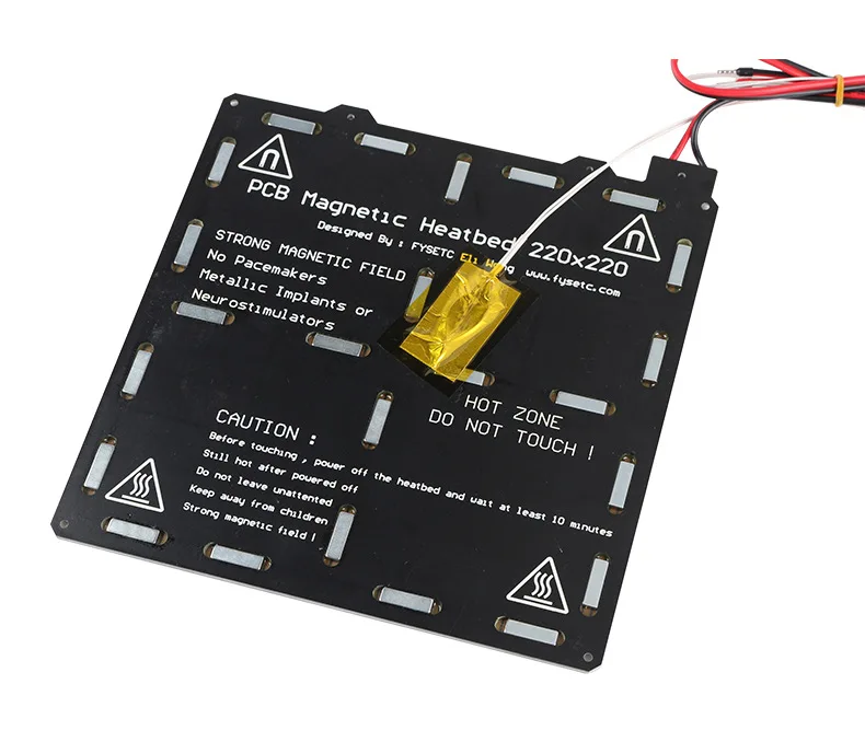 Магнитная печатная плата hot bed 220*220 мм 24 В для MK3 Prusa i3 Anet A8 plus | Компьютеры и офис