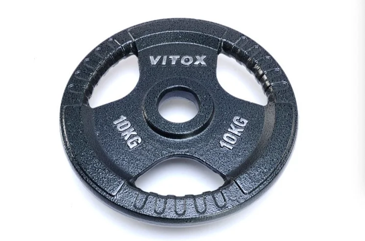 

10kg barbell plate with paint three-hole plate hand grip plate large-hole foot weight weight rack counterweight plate
