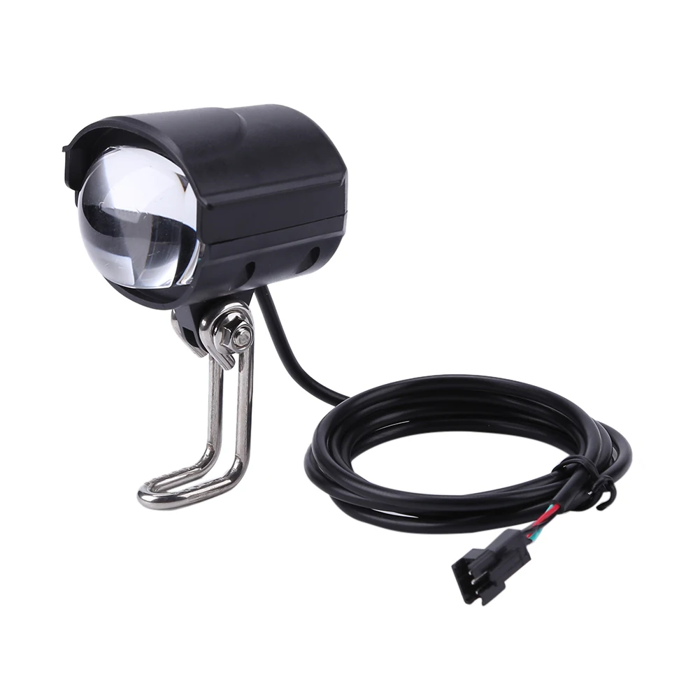 E-Bike Headlight Electric Bike LED Front Light E-Scooter Bicycle Motorcycle 2 in 1 Waterproof Horn Headlight 36V-60V Cycling
