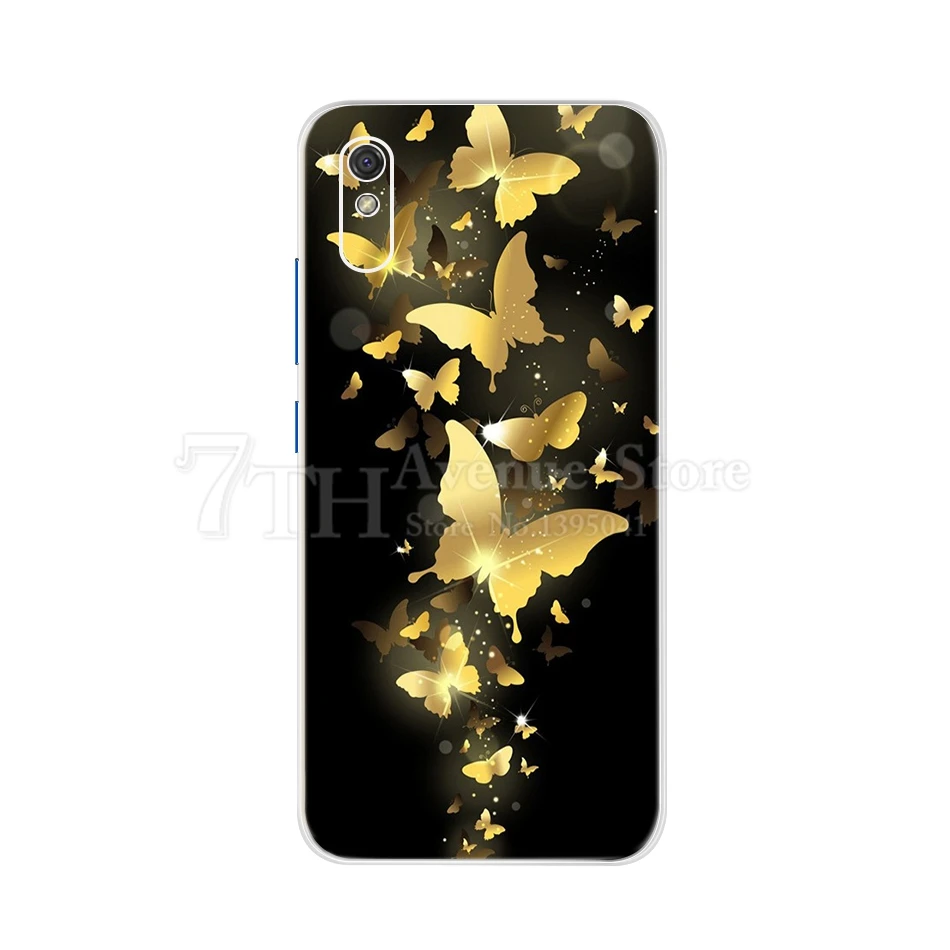 Чехол для Xiaomi Redmi 9A 9C 9 мягкий силиконовый чехол из ТПУ с принтом кота телефона Redmi9