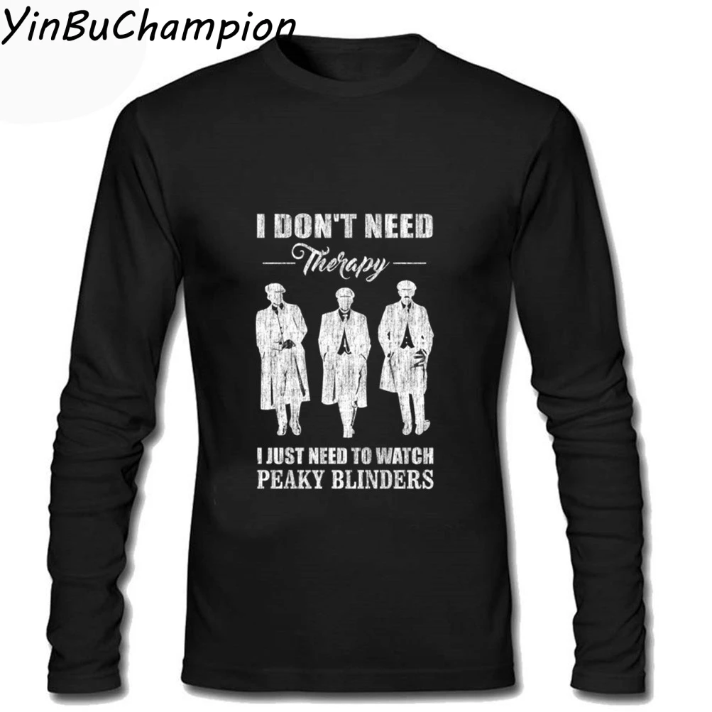 Мужская футболка для мужчин заказ Peaky Blinders Tommee Shelby с гвоздями на рубашки длинными