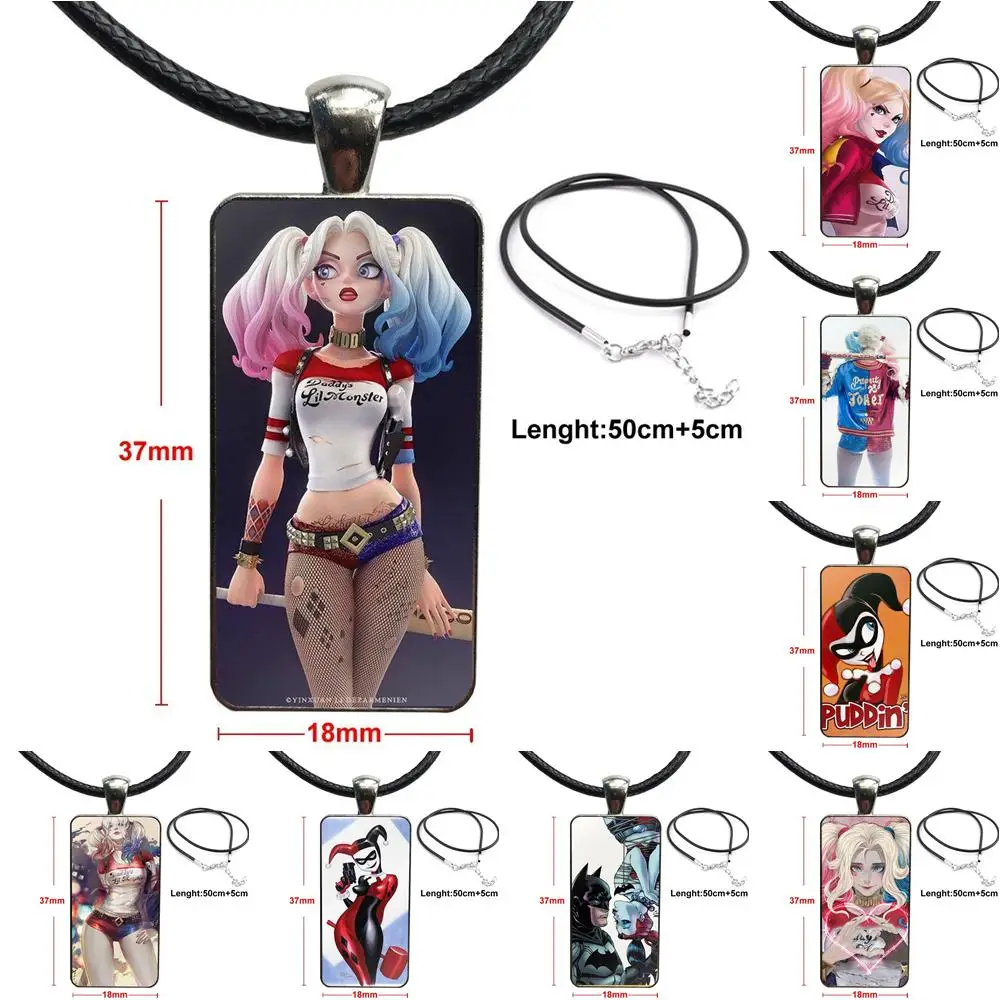 Милое дизайнерское ожерелье Harley Quinn для женщин и детей модное колье ручной работы