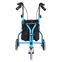 trolley elderly collapsible rehabilitation auxiliary training equipment 3 rounds with brake light safe comfortable shopping cart