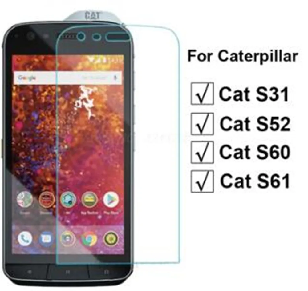 Защитное стекло для телефона, закаленное стекло для Caterpillar Cat S52 S60 S61 S31 S42 Cat S62 Pro, 3-1 шт.