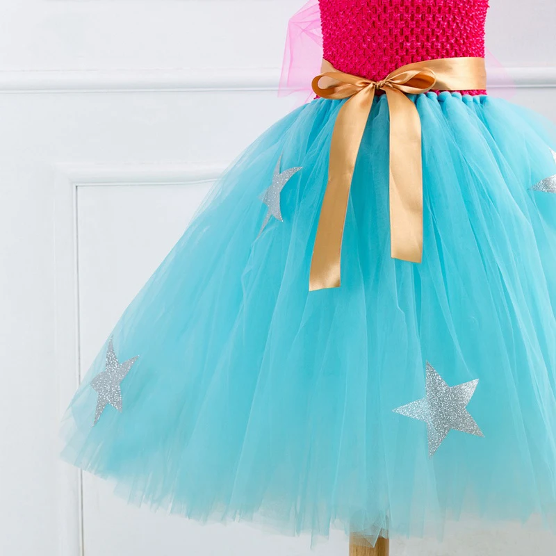 

Girls Festival Dance Sequin Tulle Tutu Skirt Girls Birthday Dress Christmas Performance Ball Gown Carnival Fancy Party Dress