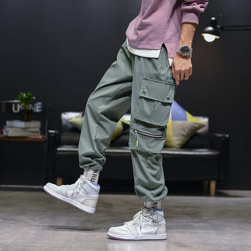 

Men Streetwear Cargo Pants 2020 Harajuku Overalls Men Camouflage Joggers Pants Hip Hop Korea Trousers Sweatpants M-5XL