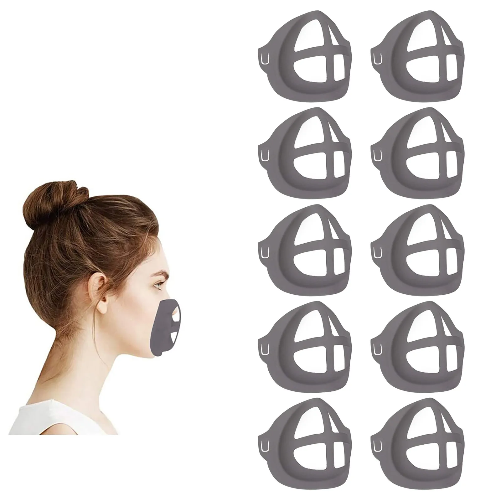 При заказе 1 10 штук Унисекс Многоразовые смываемая маска Pad 3D кронштейн