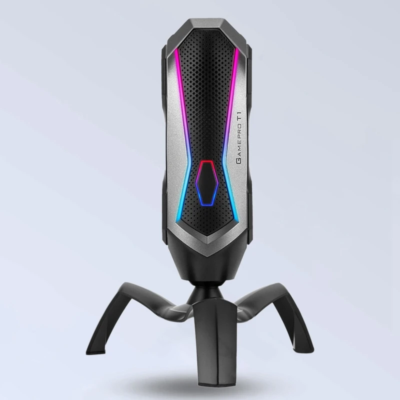 

Yanmai T1 Microphone, Rgb Game Recording Capacitor USB Microphone for Playing Games and Live Broadcasting