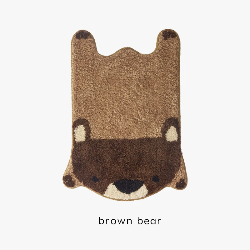 Медведь ковры Ванная комната коврик милый для прихожей Кухня ковер спальной