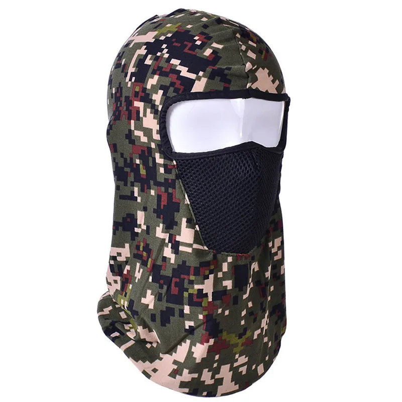 Камуфляжная маска на все лицо для езды велосипеде лыжах сноуборде спортивные