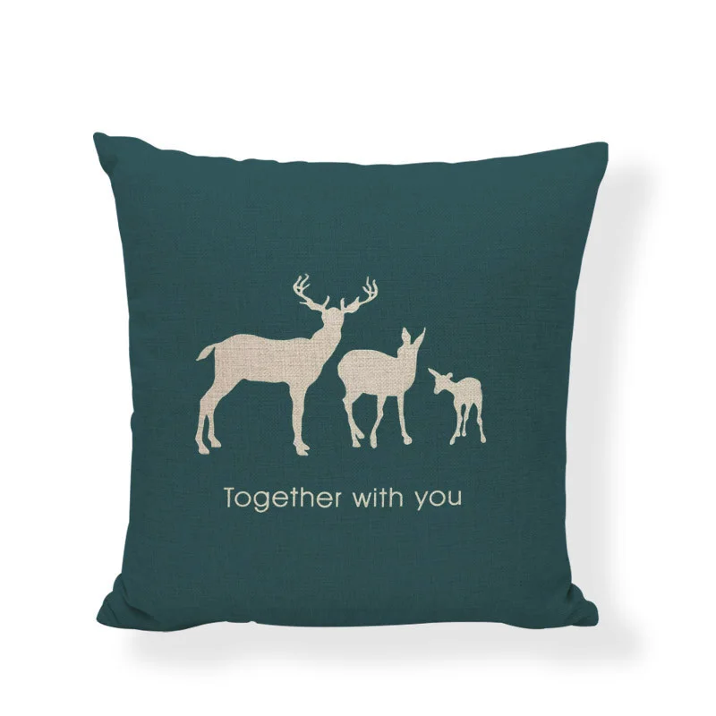 Наволочка лося Скандинавский современный минималистичный диван Декоративная