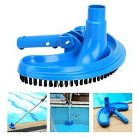 pool brush head swimming pool cleaner brush crescent brush head flexible pool cleaning tool with telescopic rod for walls tiles