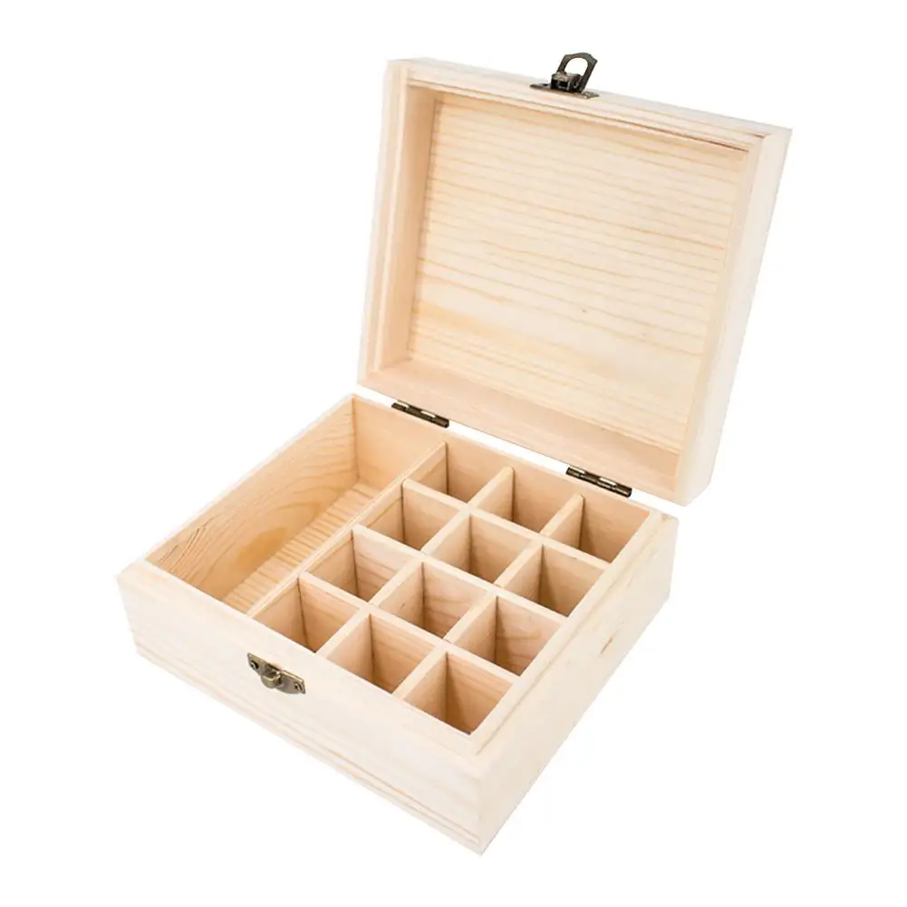 

Essential Oil Storage - Essential Oil Case Storage - Essential Oil Supplies Storage Box Case Holds 12 Bottles Up To 15ml Pine
