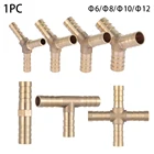 Тройник латунный, 681012 мм, соединитель труб дюйма