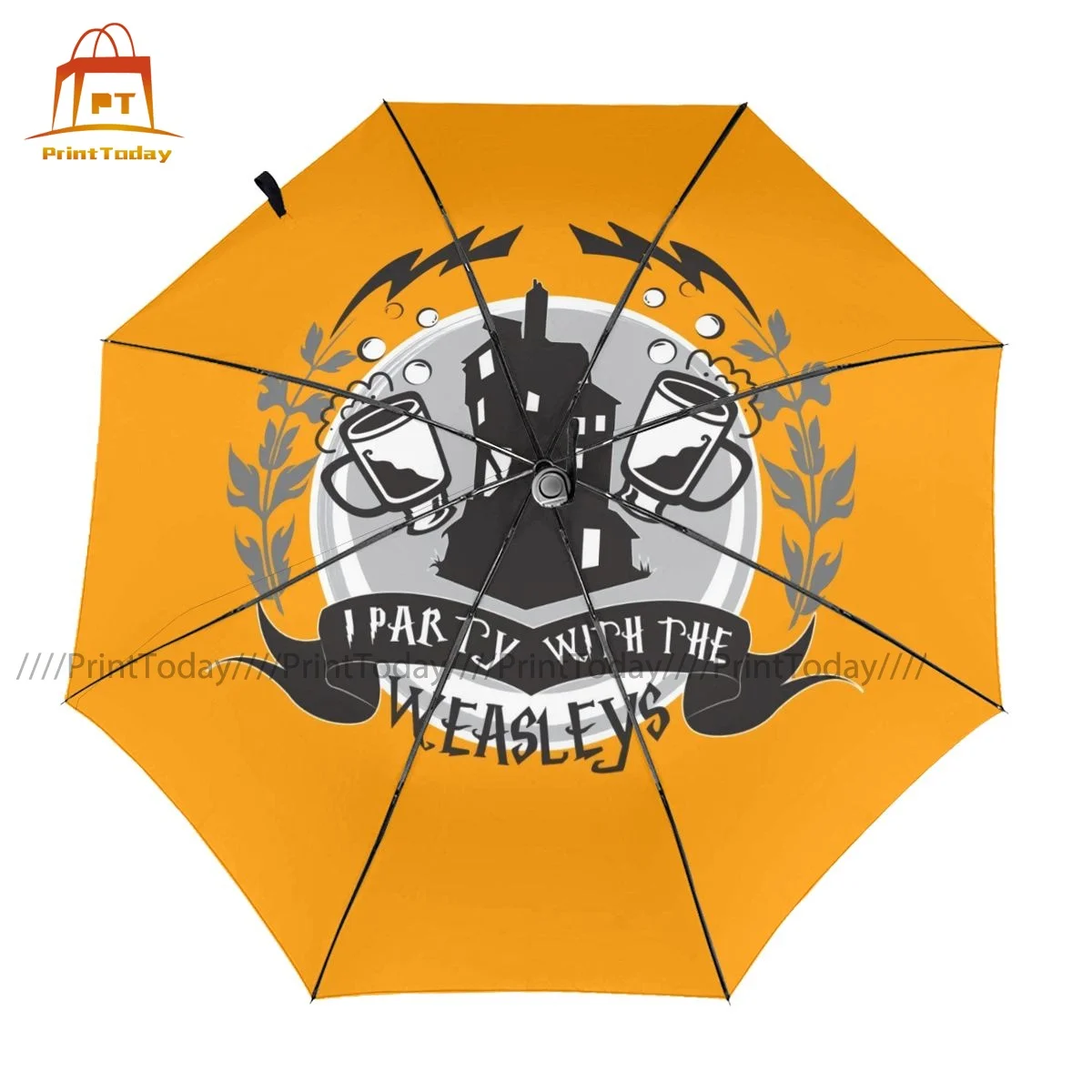 

Nerdy Umbrella Windproof Automatic Umbrella Creative Design Portable Sun Umbrella