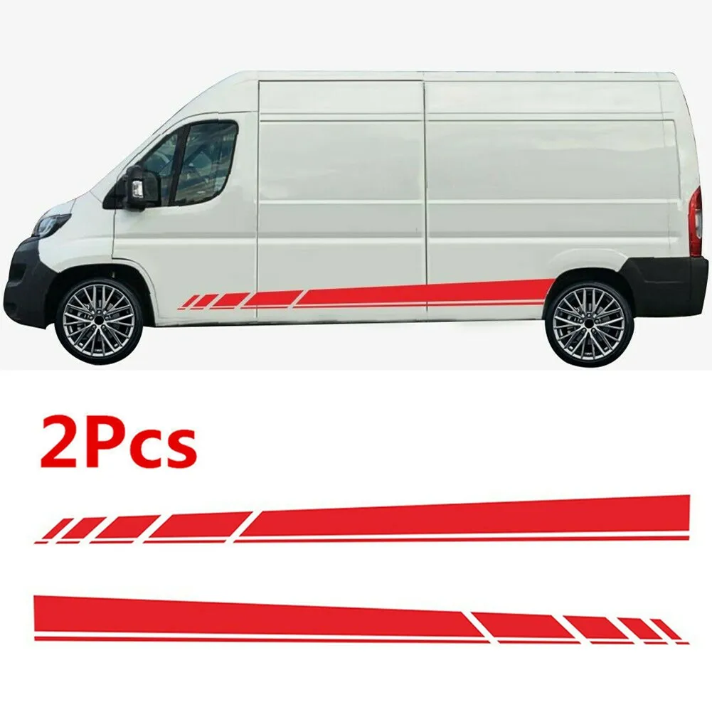 

1 Pairs Car Body Side Decals 270cm X 15cm Side Skirt Sticker Vinyl Durable