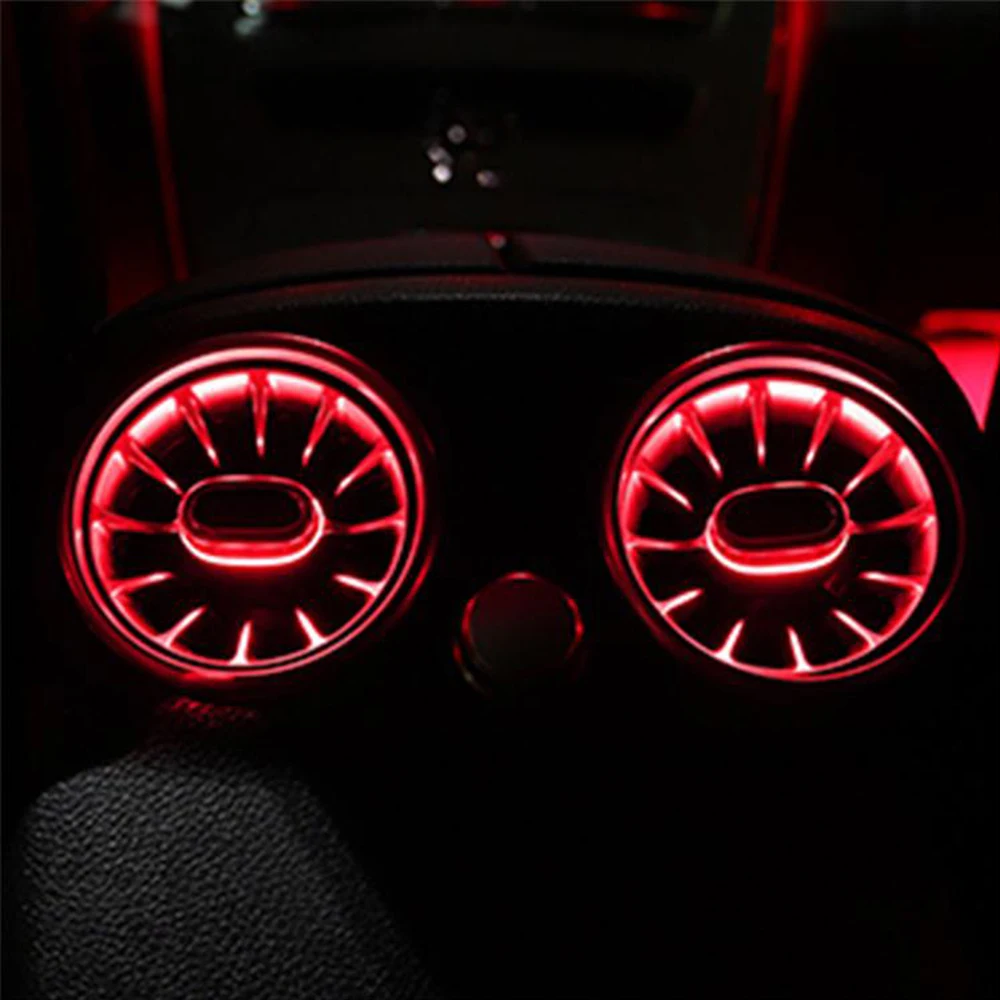 

Ambient Light Rear Air Conditioning Vents 64 Color LED Turbine Ambient Light For Mercedes Benz C /E/ GLC/ Class W205 W213 X253