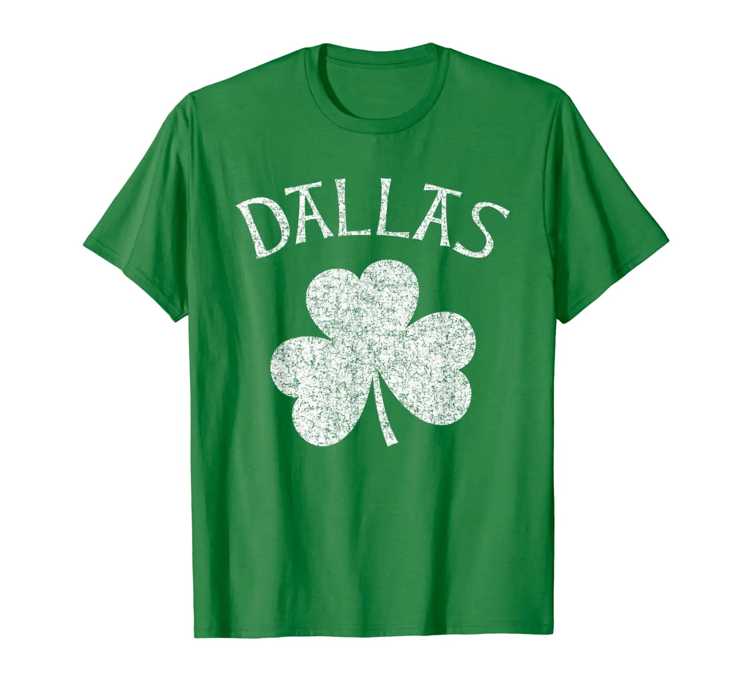

Dallas T Shirt - Irish Shamrock Distressed Print