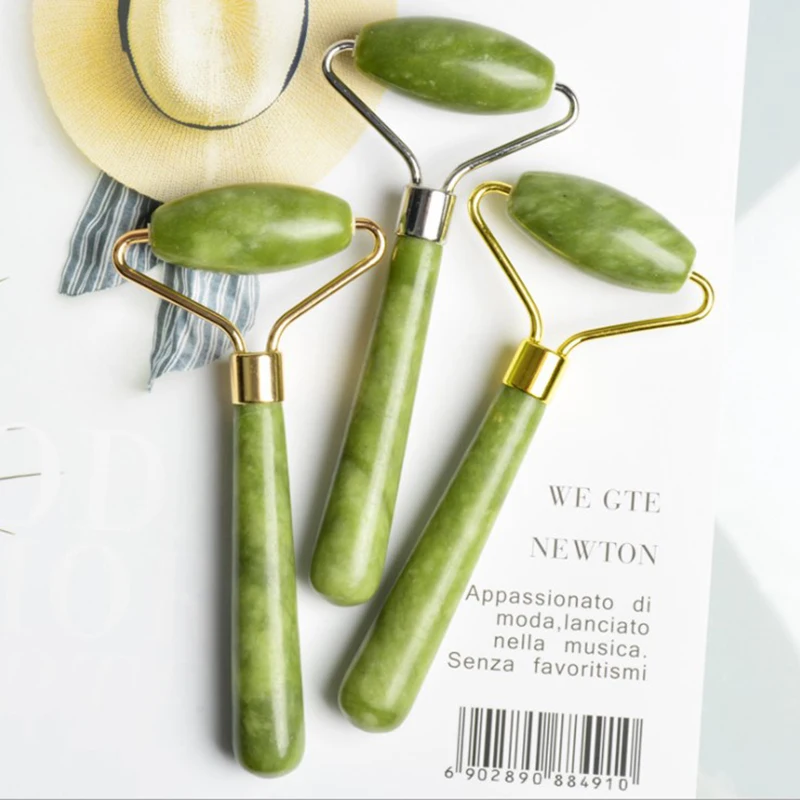 

Guasha Face Massager For Face Jade Roller Massage Natural Gua Sha Scraper Beauty Tools Facial Roller Jade Microniddle Massager