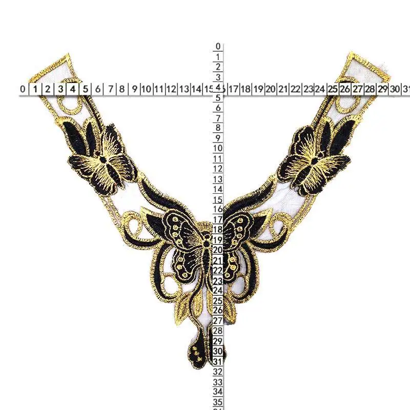 Вышитый воротник для шеи сделай сам Водорастворимая марлевая сетка Женская