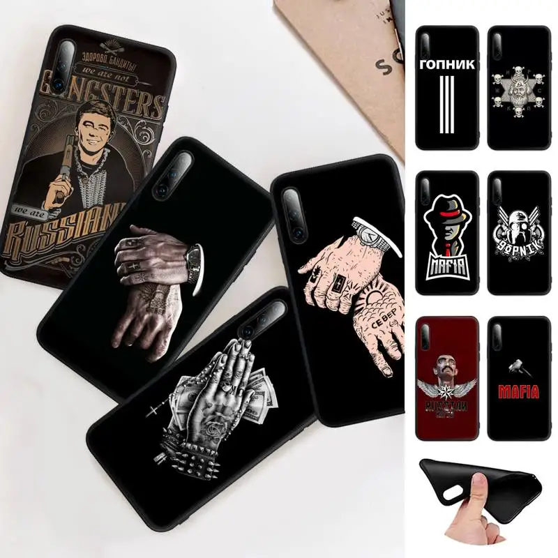 

Russian Mafia Black Silicone Mobile Phone Cover For Redmi S2 4X 5 5A Plus 6 6A 7 7A 8 8A 9 9A Case