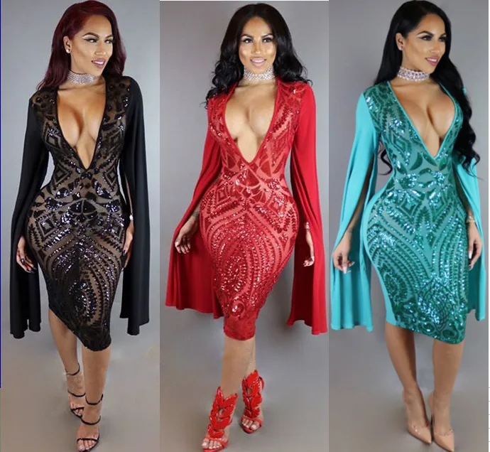 

Glitter Long sleeve Sequin summer dress women club Pary dresses Autumn office bodycon woman dress clothes vestidos